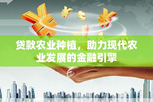 青铜峡贷款农业种植，助力现代农业发展的金融引擎