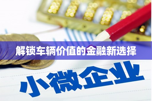 青铜峡解锁车辆价值的金融新选择