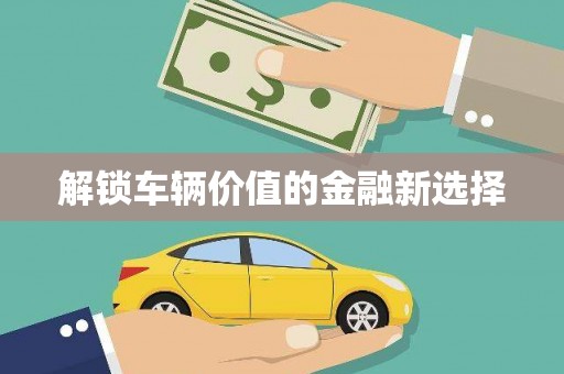 青铜峡解锁车辆价值的金融新选择